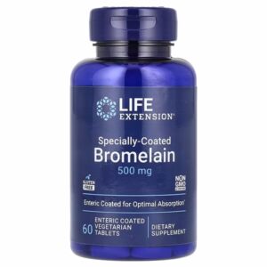 Life Extension®, Specially-Coated Bromelain, 60 Enteric Coated Vegetarian Tablets