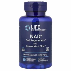 Life Extension®, NAD+ Cell Regenerator™ and Resveratrol Elite™ , 300mg, 30 Vegetarian capsules