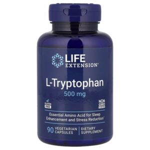 Life Extension®, L-Tryptophan, 500 mg, 90 Vegetarian Capsules