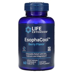 Life Extension®, EsophaCool, Berry, 60 Vegetarian Chewable Tablets