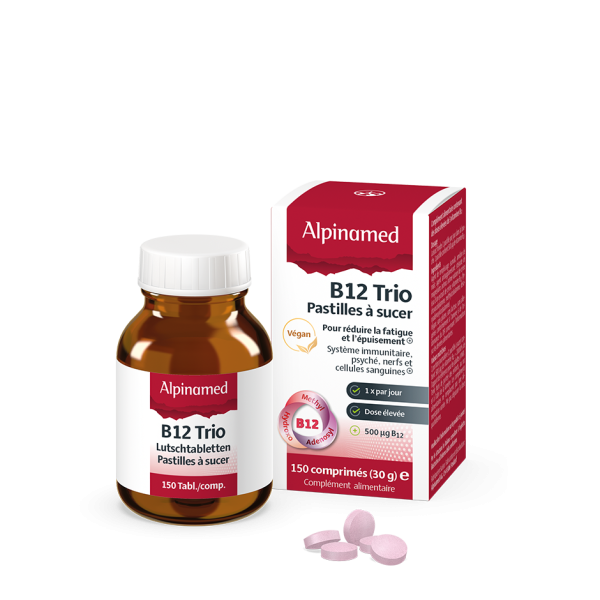 Alpinamed®, B12 Trio Pastilles à sucer, 150 comprimés