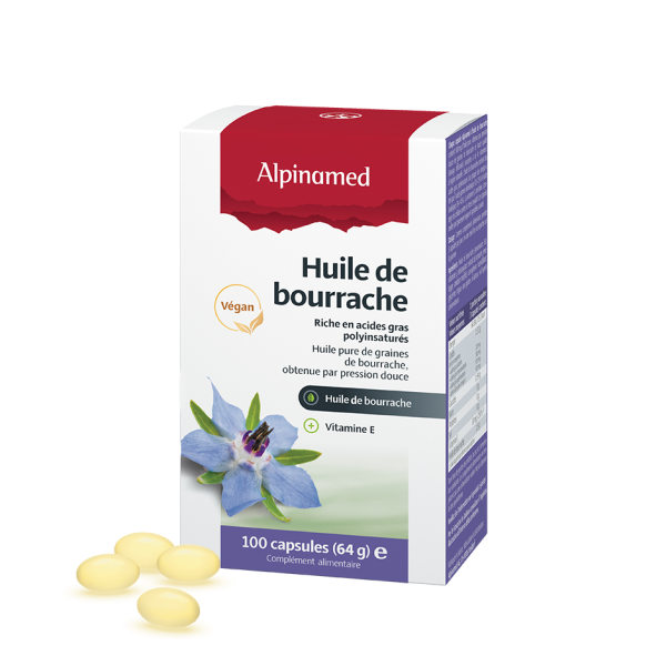 Alpinamed, Borage Oil, 100 capsules