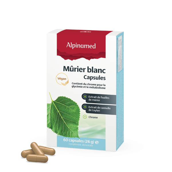 Alpinamed®, Mûrier blanc, 60 Capsules
