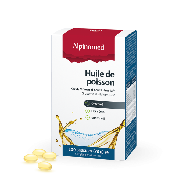 Alpinamed®, Huile de poisson, 100 capsules