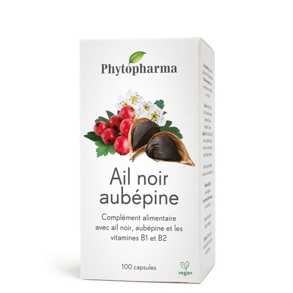 Phytopharma®, Ail noir & Aubépine, 100 capsules
