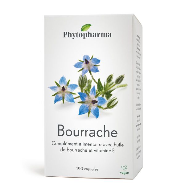 Phytopharma®, Huile de bourrache 500mg, 190 capsules