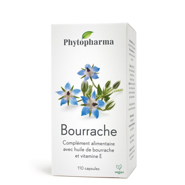 Phytopharma®, Huile de bourrache 500mg, 110 capsules